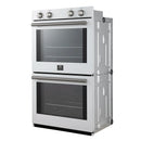 Forno 2-Piece Appliance Package - 30-Inch Vomero Double Wall Oven & 30-Inch Microwave Oven in White with Stainless Steel Handle
