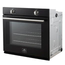 Forno 2-Piece Appliance Package - 30-Inch Vomero Wall Oven & 30-Inch Microwave Oven in Black with Stainless Steel Handle