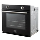 Forno Vomero 30-Inch Wall Oven with 5 cu.ft Total Capacity in Black with Stainless Steel Handle (FBOEL1370-30BLK)