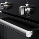 Forno Vomero 30-Inch Wall Oven with 5 cu.ft Total Capacity in Black with Stainless Steel Handle (FBOEL1370-30BLK)