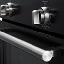 Forno 2-Piece Appliance Package - 30-Inch Vomero Wall Oven & 30-Inch Microwave Oven in Black with Stainless Steel Handle