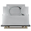 Forno Vomero 30-Inch Wall Oven with 5 cu.ft Total Capacity in Black with Antique Brass Handle (FBOEL1370-30BLK)