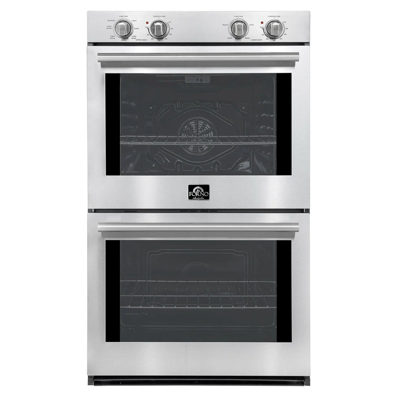 Forno 2-Piece Appliance Package - 30-Inch Vomero Double Wall Oven & 30-Inch Microwave Oven in Stainless Steel