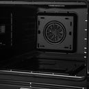 Forno Asti 30-Inch Double Electric Wall Oven with Upper French Doors in Black with Antique Brass Trim (FBOEL1340-30BLK)