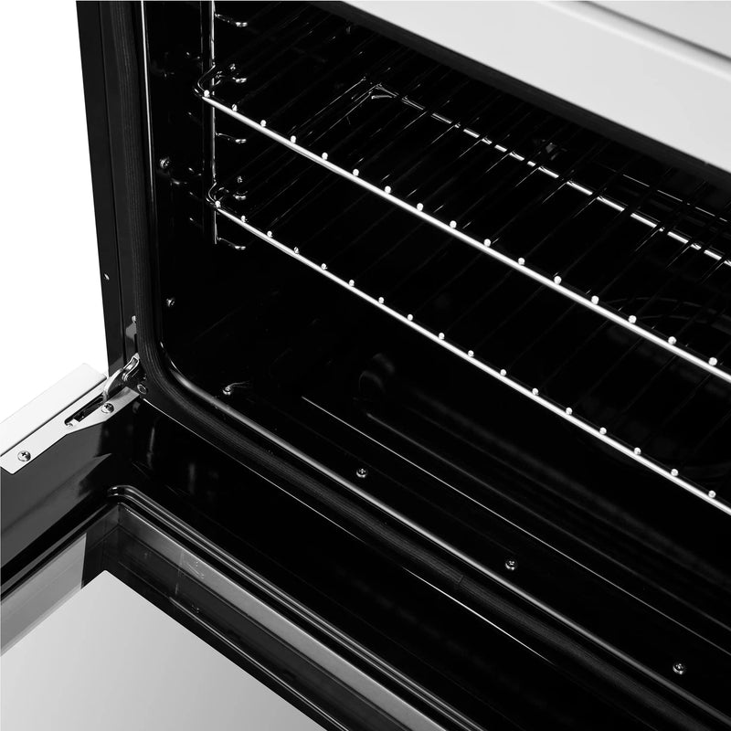 Forno 2-Piece Appliance Package - 30-Inch Asti French Door Double Electric Wall Oven & 30-Inch Microwave Oven in White with Antique Brass Handle