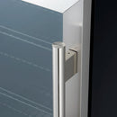 Forno Frescolino 24-Inch Beverage Cooler in Stainless Steel with LED Lighting, Triple Glass Door, 188 Can Capacity, Built-In or Freestanding (FWCDR6665-24S)