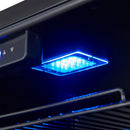 Forno Gemello 48-Inch 9.6 Cu. Ft. Side-by-Side Wine and Beverage Cooler in White with Antique Brass Handle (FWCDR6699-48WHT)