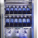 FORNO Abruzzo 48-Inch Dual Zone Wine Cooler with 30 Cu.Ft., 130 bottles, Display & Service Shelves, Stemware Racks, Rust Resistant (FWCDR6680-48S)