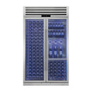 FORNO Abruzzo 48-Inch Dual Zone Wine Cooler with 30 Cu.Ft., 130 bottles, Display & Service Shelves, Stemware Racks, Rust Resistant (FWCDR6680-48S)