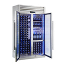 FORNO Abruzzo 48-Inch Dual Zone Wine Cooler with 30 Cu.Ft., 130 bottles, Display & Service Shelves, Stemware Racks, Rust Resistant (FWCDR6680-48S)