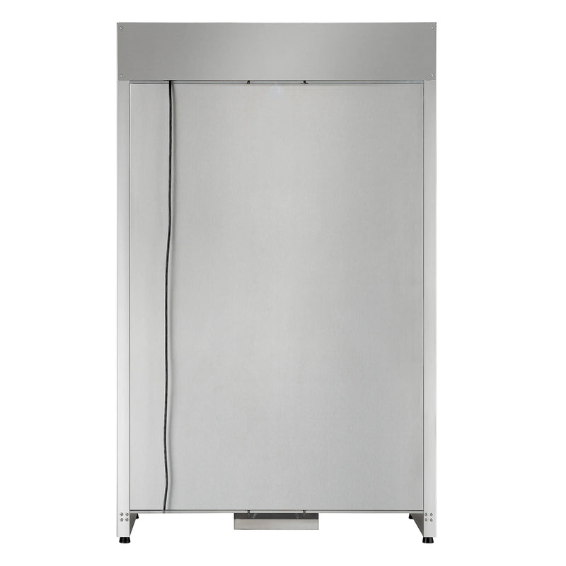 FORNO Abruzzo 48-Inch Dual Zone Wine Cooler with 102 Bottles, 24 Cu. Ft., Green Acrylic Holders & Black Shelves (FWCDR6610-48S)