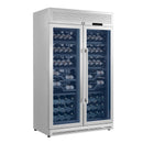 FORNO Abruzzo 48-Inch Dual Zone Wine Cooler with 102 Bottles, 24 Cu. Ft., Green Acrylic Holders & Black Shelves (FWCDR6610-48S)