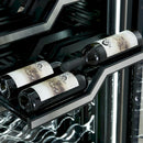 FORNO Abruzzo 48-Inch Dual Zone Wine Cooler with Clear Acrylic Holders & Stainless Trim Shelves (FWCDR6611-48S)