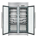 FORNO Abruzzo 48-Inch Dual Zone Wine Cooler with Clear Acrylic Holders & Stainless Trim Shelves (FWCDR6611-48S)
