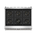 Thor Kitchen 36-Inch Professional Propane Gas Range in Stainless Steel (XRG36ELP)