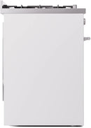 ILVE Professional Plus II 30-Inch Freestanding Dual Fuel Range with 5 Sealed Burner in White (UP30WMPWH)
