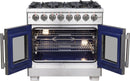 Forno Capriasca 36-Inch Freestanding Dual Fuel Range in Stainless Steel (FFSGS6387-36)
