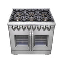 Forno Capriasca 36-Inch Freestanding Dual Fuel Range in Stainless Steel (FFSGS6387-36)