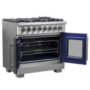 Forno Capriasca 36-Inch Freestanding Dual Fuel Range in Stainless Steel (FFSGS6387-36)