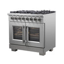 Forno Capriasca 36-Inch Freestanding Dual Fuel Range in Stainless Steel (FFSGS6387-36)