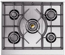 ILVE Nostalgie II 30-Inch Dual Fuel Freestanding Range in Antique White with Copper Trim (UP30NMPAWP)