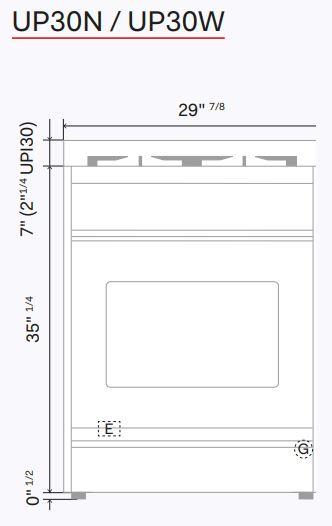 ILVE Nostalgie II 30-Inch Dual Fuel Freestanding Range in Stainless Steel with Chrome Trim (UP30NMPSSC)