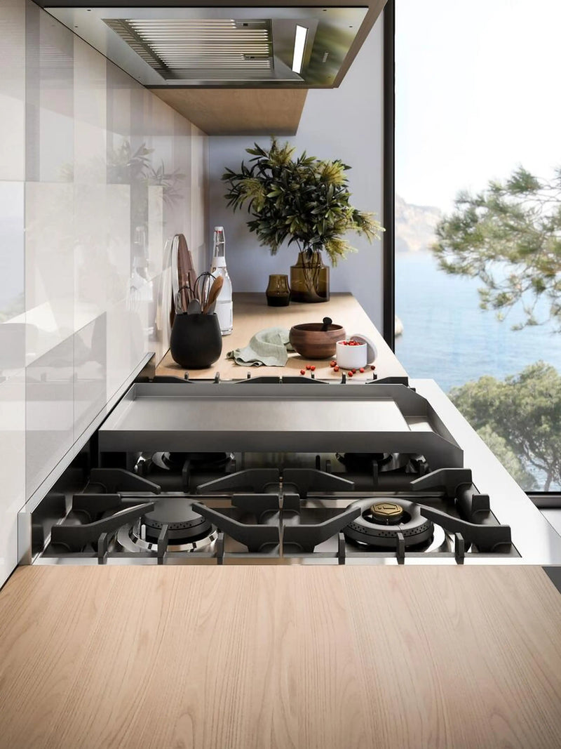 ILVE Professional Plus II 40-Inch Freestanding Dual Fuel Range with 6 Sealed Burner and Removable Griddle in Stainless Steel (UPD40FWMPSS)