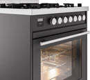 ILVE Professional Plus II 30-Inch Freestanding Dual Fuel Range with 5 Sealed Burners in Matte Graphite (UP30WMPMG)