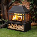 Deko Living 40-Inch Metal Wood Burner Fireplace (COB10501)
