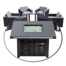 Deko Living Avola Outdoor Patio Set & Firepit (COP30902)