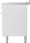 ILVE 60-Inch Professional Plus II Freestanding Dual Fuel Range with 7 Gas Burner and Removable Griddle in White (UP60FSWMPWH)