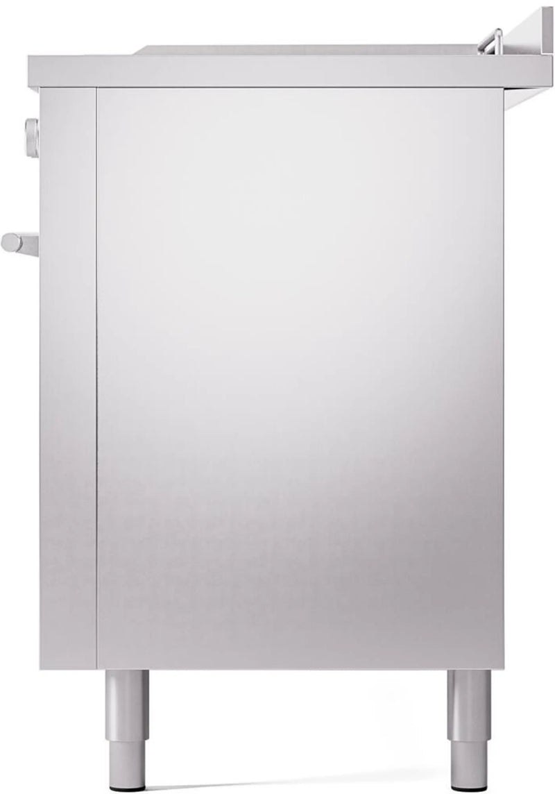 ILVE 60-Inch Professional Plus II Freestanding Dual Fuel Range with 7 Gas Burner and Removable Griddle in Stainless Steel (UP60FSWMPSS)