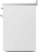 ILVE Nostalgie II 30-Inch Freestanding Electric Induction Range in White with Copper Trim (UPI304NMPWHP)