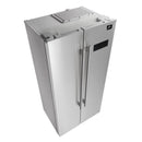 Forno 3-Piece Appliance Package - 30-Inch Gas Range, Under Cabinet Range Hood, & Side-by-Side Refrigerator in Stainless Steel