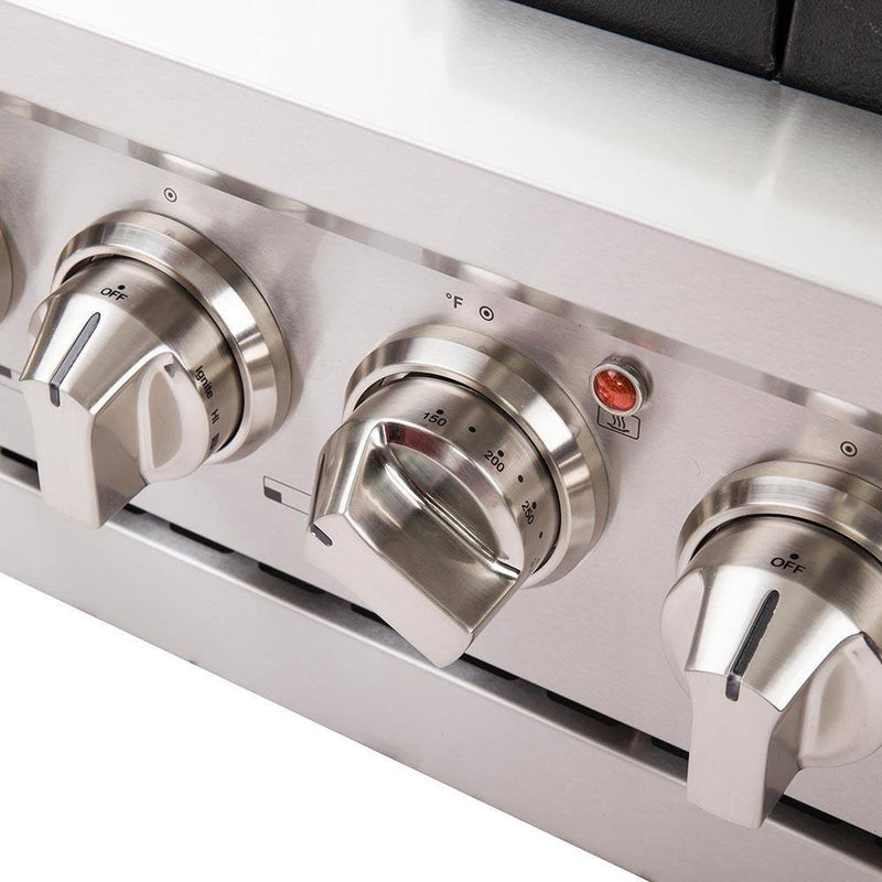 Forno 4-Piece Pro Appliance Package - 36-Inch Gas Range, Refrigerator, Wall Mount Hood, & 3-Rack Dishwasher in Stainless Steel