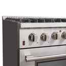 Forno 5-Piece Appliance Package - 36-Inch Dual Fuel Range, 60-Inch Pro-Style Refrigerator, Wall Mount Hood, 24-Inch Microwave Drawer, & 3-Rack Dishwasher in Stainless Steel