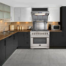 Forno 2-Piece Appliance Package - 48-Inch Gas Range  & 60-Inch Pro-Style Refrigerator in Stainless Steel (FBDL-019-04CAUS)