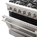Forno 2-Piece Appliance Package - 36-Inch Gas Range and 60-Inch Built-In Refrigerator in Stainless Steel