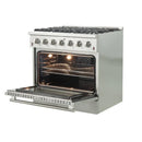Forno 2-Piece Appliance Package - 48-Inch Gas Range  & 60-Inch Pro-Style Refrigerator in Stainless Steel (FBDL-019-04CAUS)