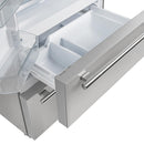 Forno 3-Piece Appliance Package - 36-Inch Dual Fuel Range, 36-Inch Refrigerator & Wall Mount Hood in Stainless Steel