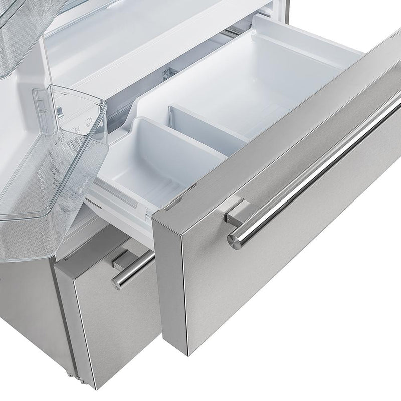 Forno 5-Piece Appliance Package - 30-Inch Induction Range, Under Cabinet Range Hood, Refrigerator, Dishwasher, and  30-Inch Microwave Oven in Stainless Steel