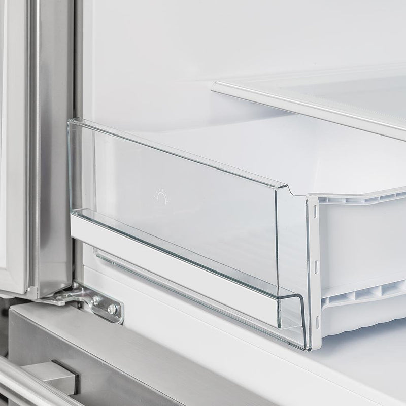 Forno 3-Piece Pro Appliance Package - 36-Inch Dual Fuel Range, French Door Refrigerator, and Dishwasher in Stainless Steel