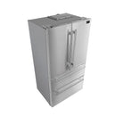 Forno 5-Piece Appliance Package - 30-Inch Electric Range, Under Cabinet Range Hood, French Door Refrigerator, Dishwasher, and 30-Inch Microwave Drawer in Stainless Steel