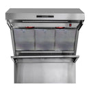 Forno 3-Piece Appliance Package - 36-Inch Gas Range, 60-Inch Pro-Style Refrigerator & Wall Mount Hood with Backsplash in Stainless Steel
