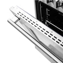 Forno 3-Piece Pro Appliance Package - 48-Inch Dual Fuel Range, Refrigerator with Water Dispenser, & Dishwasher in Stainless Steel