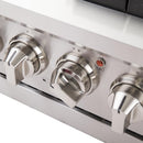 Forno 2-Piece Pro Appliance Package - 48-Inch Gas Range & Wall Mount Hood in Stainless Steel