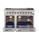 Forno 2-Piece Appliance Package - 48-Inch Gas Range  & 60-Inch Pro-Style Refrigerator in Stainless Steel (FBDL-019-04CAUS)