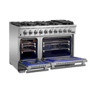 Forno 3-Piece Appliance Package - 48-Inch Capriasca Gas Range, Refrigerator, & Wall Mount Hood in Stainless Steel (FBDL-019-07CAUS)