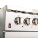 Forno 4-Piece Appliance Package - 48-Inch Dual Fuel Range, 60-Inch Pro-Style Refrigerator, 24-Inch Microwave Drawer, & 3-Rack Dishwasher in Stainless Steel