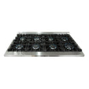 Forno 4-Piece Appliance Package - 48-Inch Dual Fuel Range, Refrigerator, 24-Inch Microwave Drawer, & 3-Rack Dishwasher in Stainless Steel